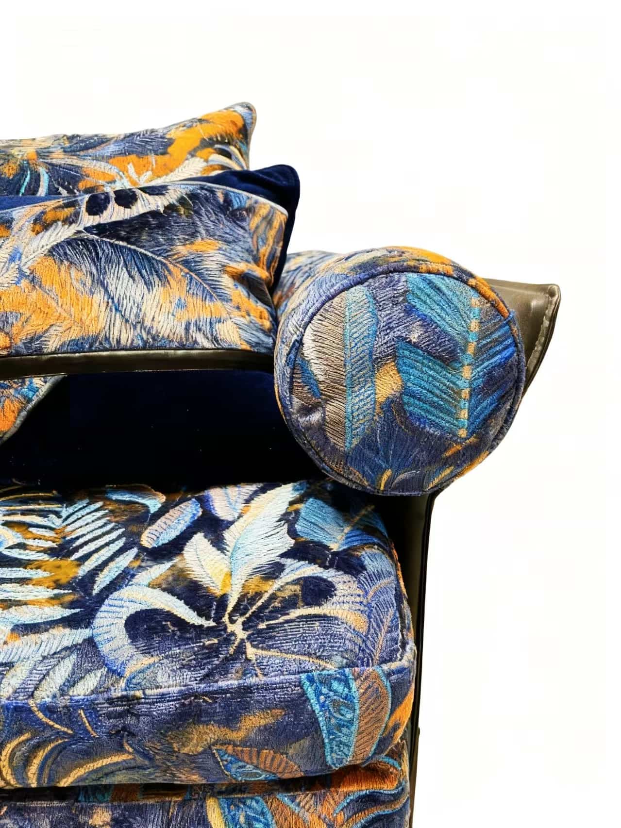 JBL högkvalitativt jacquard sammetstyg Mode Ny kollektion Regnskogsmönster Morden Style Jacquard sammet för soffa